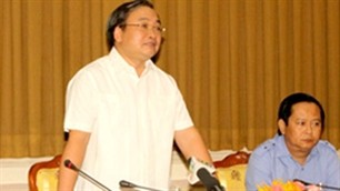 Phó Thủ tướng Hoàng Trung Hải làm việc về dự án đường sắt cao tốc ở TPHCM  - ảnh 1